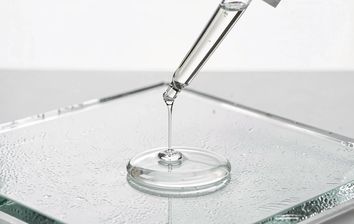 Laboratory testing environment for facial serum routine
